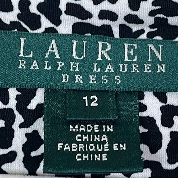 Ralph Lauren faux wrap dress with flutter accent size 12 - Picture 6 of 9